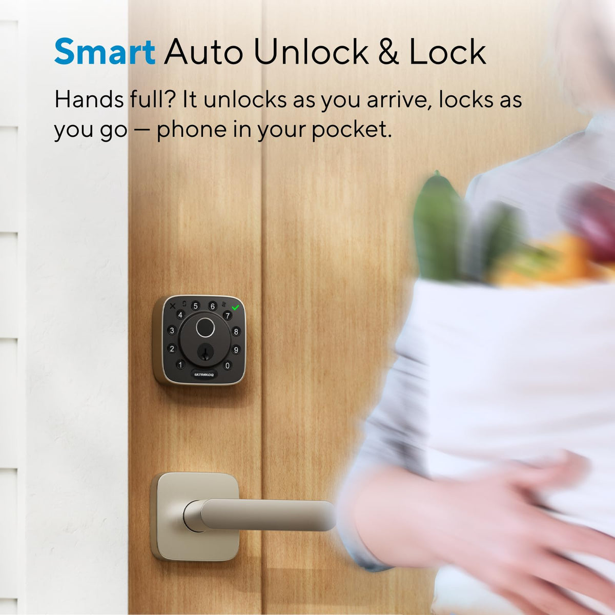 ULTRALOQ Bolt built for durability with premium zinc alloy and weather resistance.