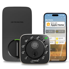ULTRALOQ Bolt front-door fingerprint lock for quick, keyless entry and enhanced security.