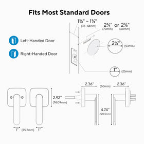 ULTRALOQ hallway/closet lever ideal for keyless passage