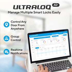 ULTRALOQ Latch 5 auto-lock feature keeps doors secure.