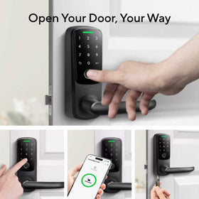 ULTRALOQ Latch 5 fingerprint sensor adds secure biometric access.