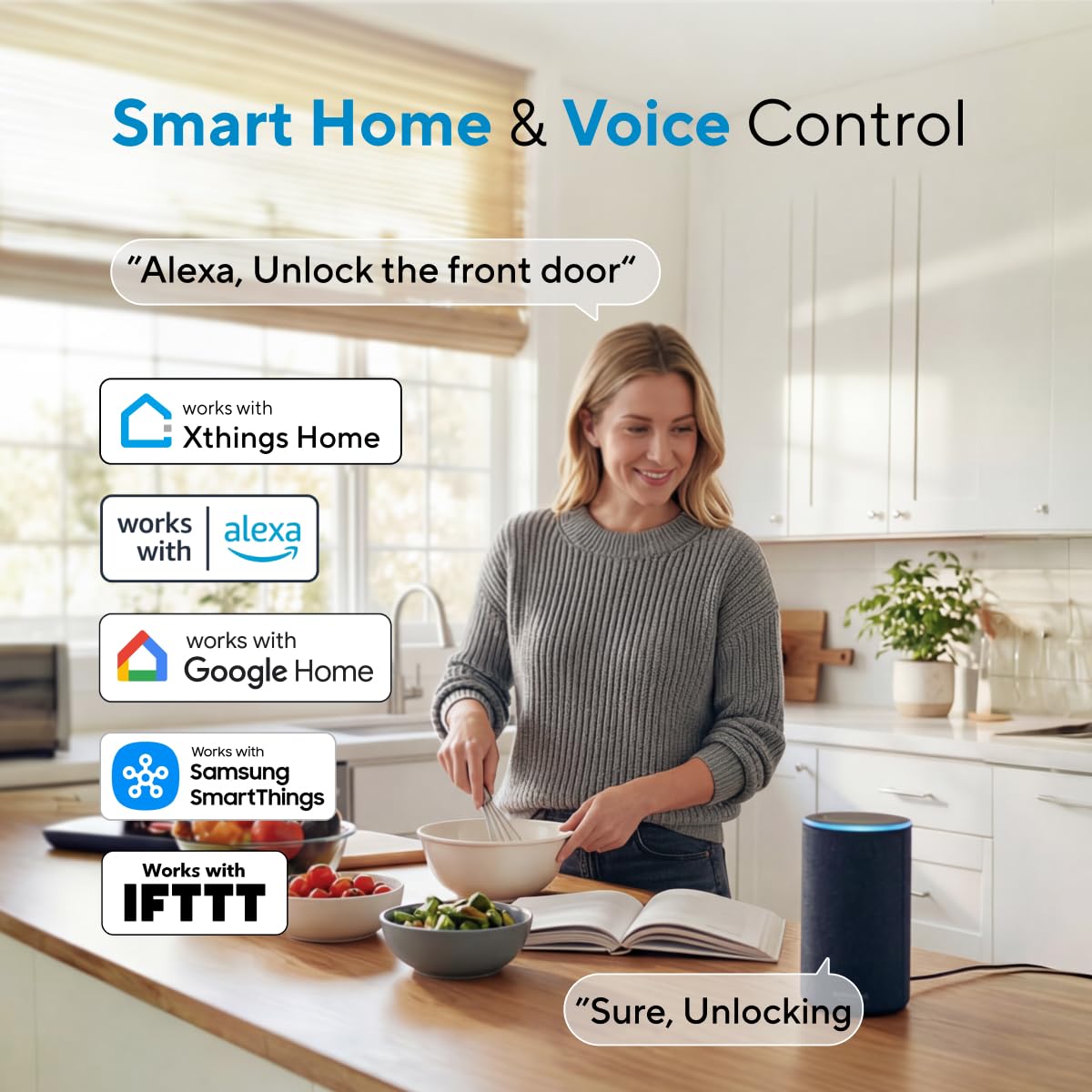 ULTRALOQ U-Bolt Pro app control for remote door access.