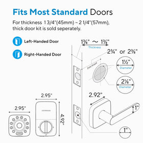 ULTRALOQ U-Bolt Pro quick 10-minute installation on most doors