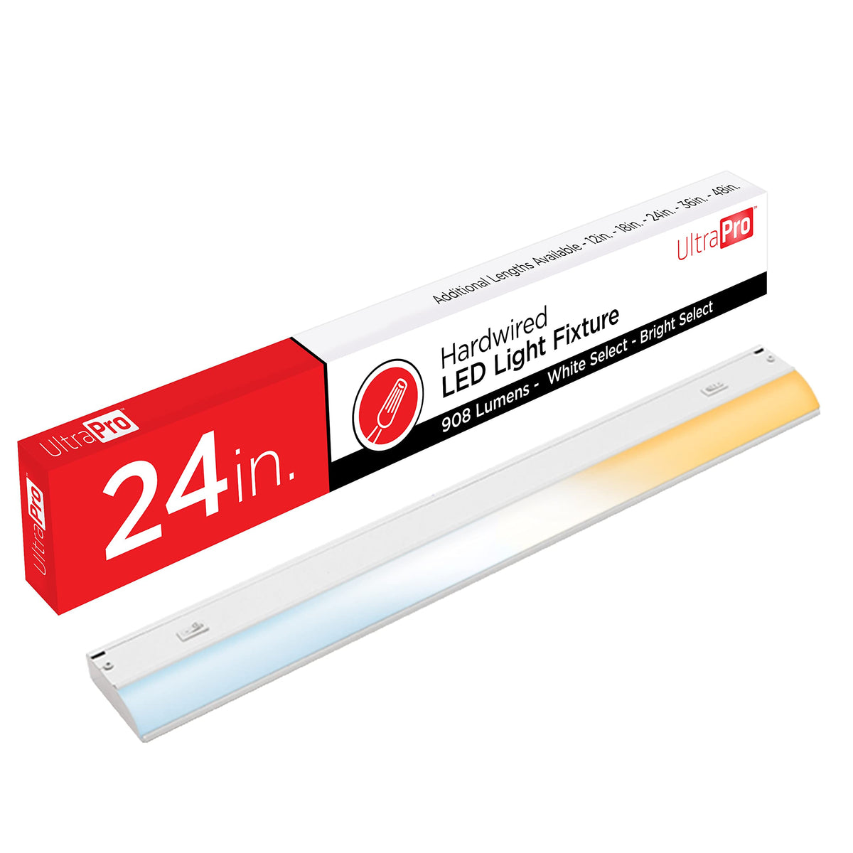 UltraPro 24-inch under-cabinet light with diffused LED for even kitchen illumination