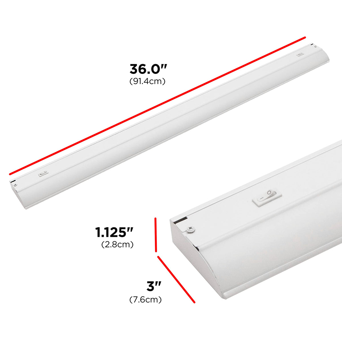 UltraPro direct-wire installation includes hardware for quick, secure mounting.