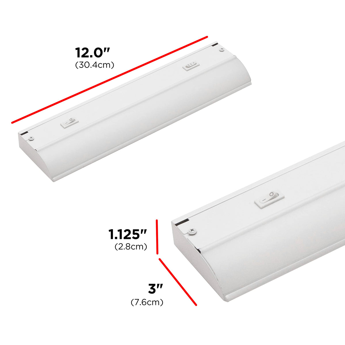 UltraPro steel construction visible in this durable under-cabinet fixture.