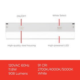 UltraPro 2700K white-select dimmable setting enhances cozy task lighting