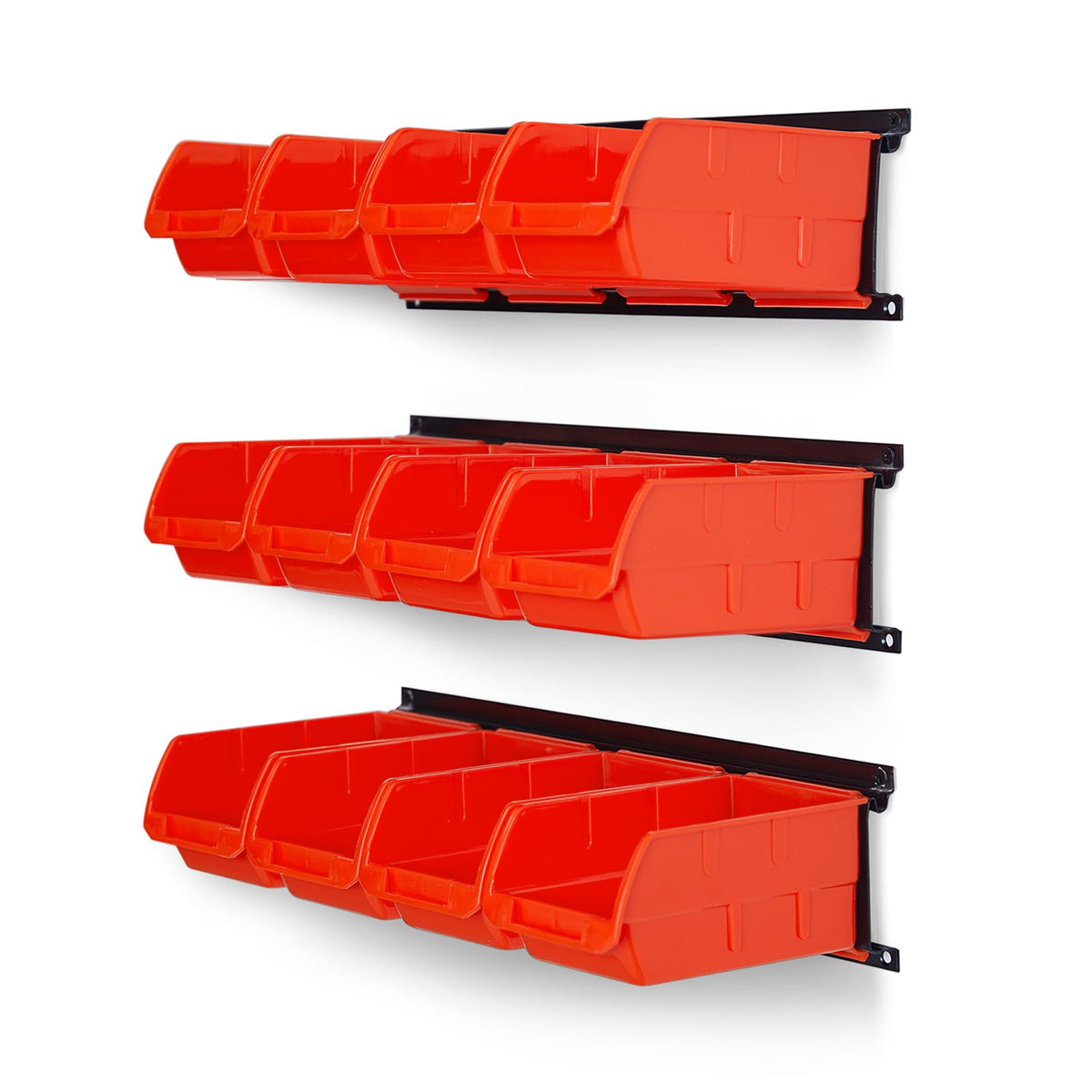Ultrawall storage bins assembly view showing organized contents for quick access