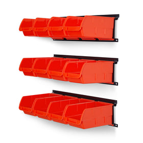 Ultrawall storage bins assembly view showing organized contents for quick access