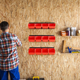 Ultrawall durable steel rails supporting long-lasting garage organization