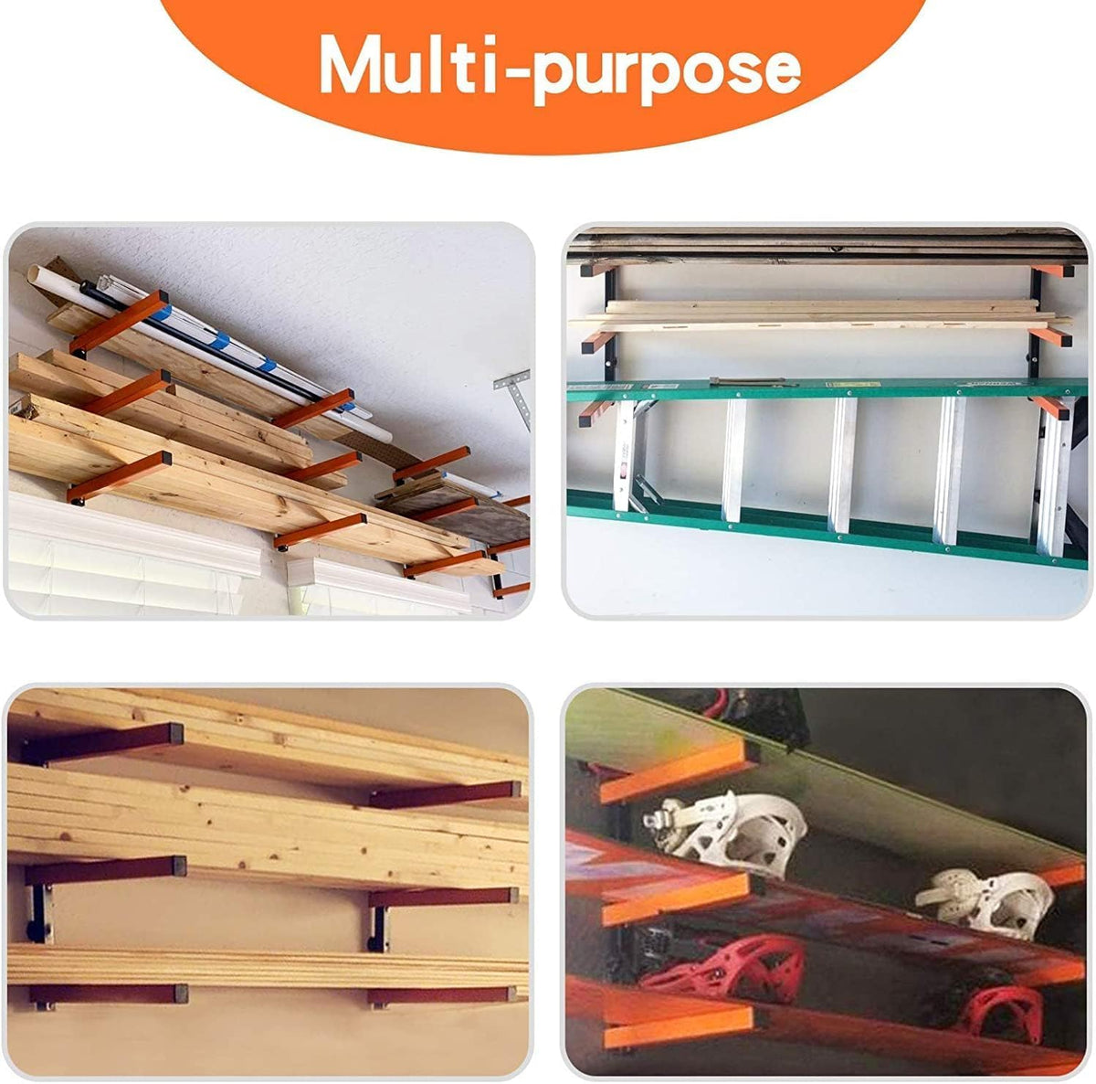 Ultrawall garage workshop mount kit helps maximize wall space.