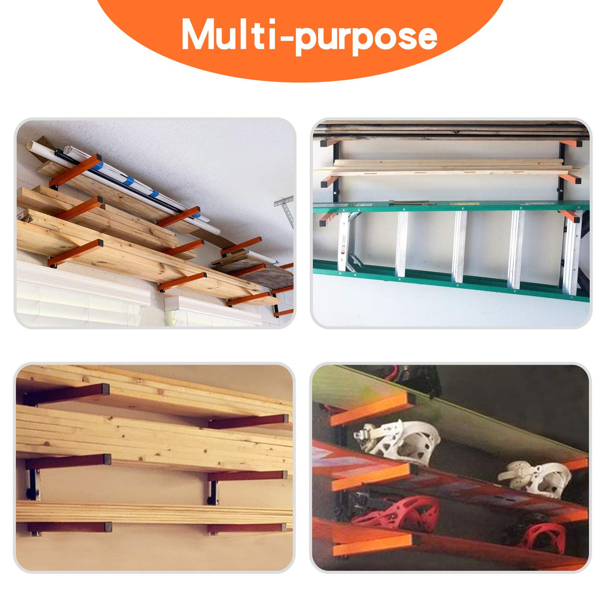 Ultrawall garage workspace organization keeps tools and long materials within reach.