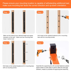 Ultrawall includes mounting hardware for easy customization and installation