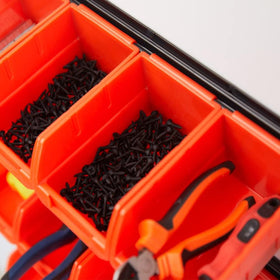 Ultrawall orange storage visual emphasizing visibility and quick access