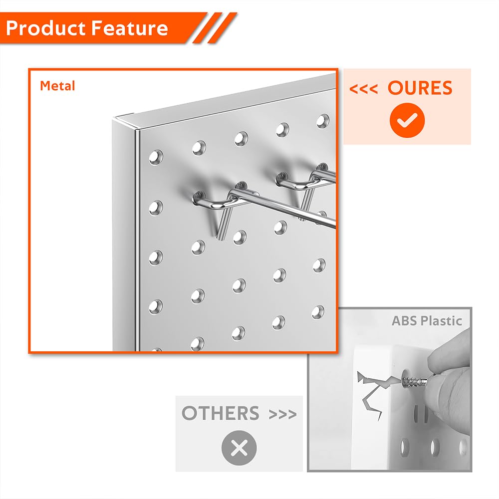 Ultrawall pegboard mounting hardware included for quick installation