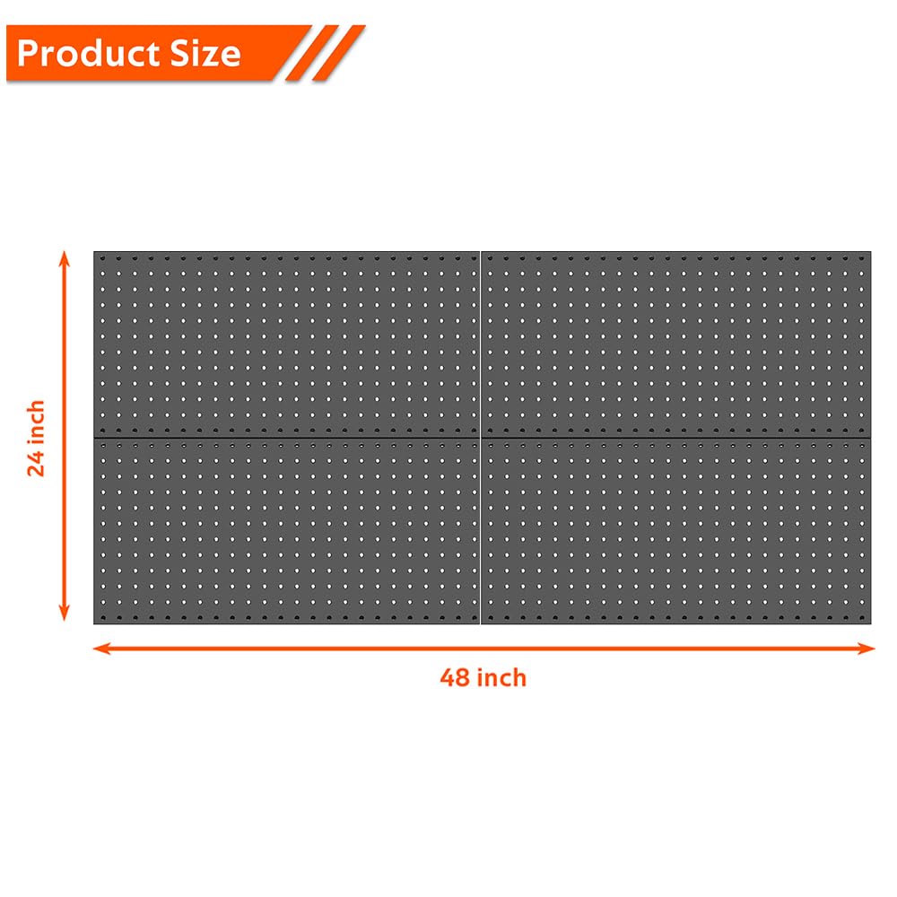 Ultrawall pegboard panel in a workshop for easy access.