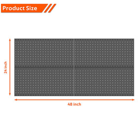 Ultrawall pegboard panel in a workshop for easy access.