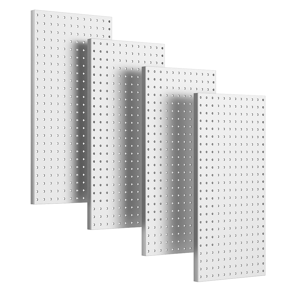 Ultrawall pegboard panel garage setup demonstrates organized tool storage