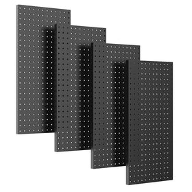 Ultrawall pegboard panel organizing garage tools for quick access.