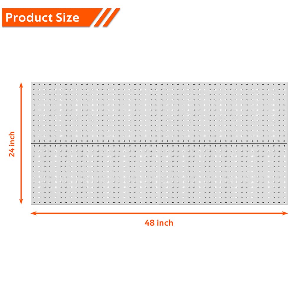 Ultrawall pegboard tool storage closeup highlights durable powder-coated finish