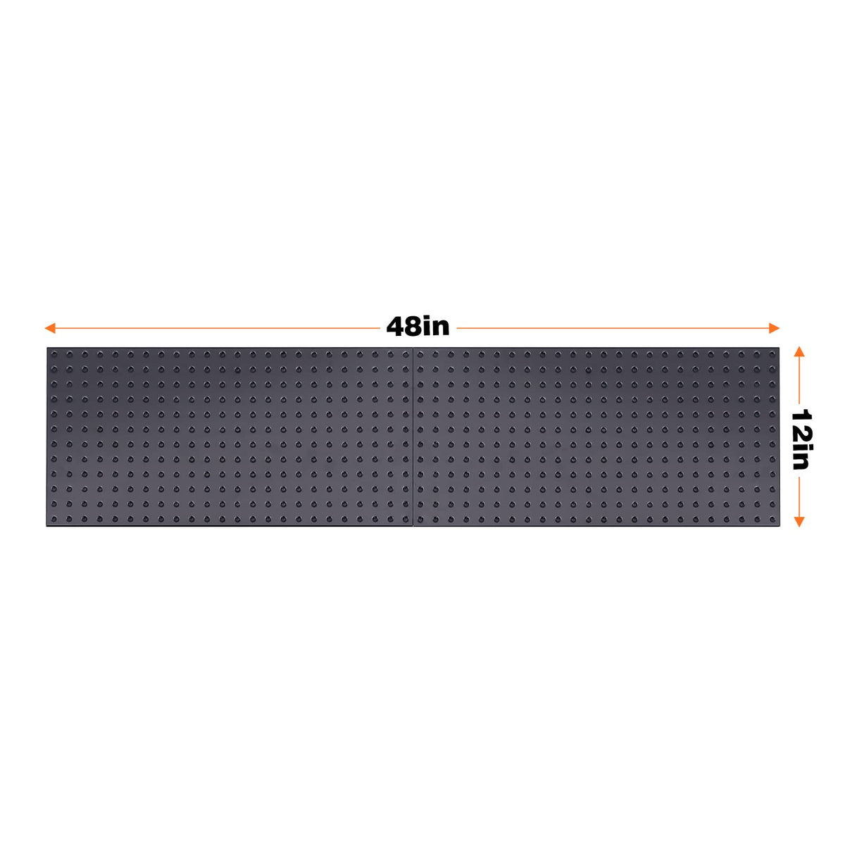 Ultrawall powder-coated steel pegboard resists rust for lasting use.