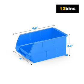 Ultrawall removable bins blue arrangement shows customizable layout for parts.