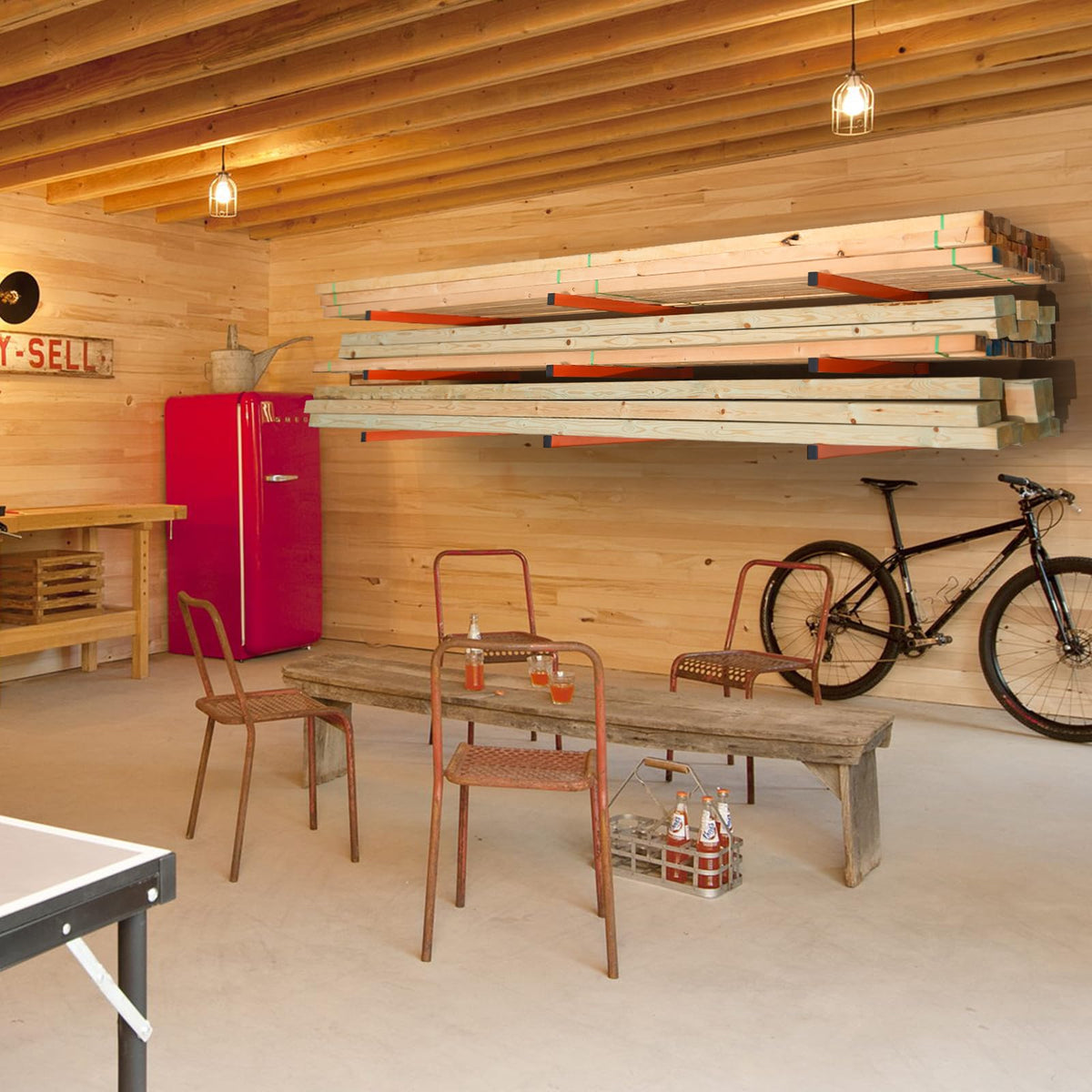Ultrawall scratch-resistant racks showcase durable construction for daily use.