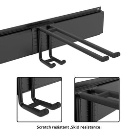 Ultrawall Ski Rack features powder-coated steel for durability and rust resistance