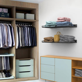 Ultrawall workshop and shed shelves maximizing space in utility areas.
