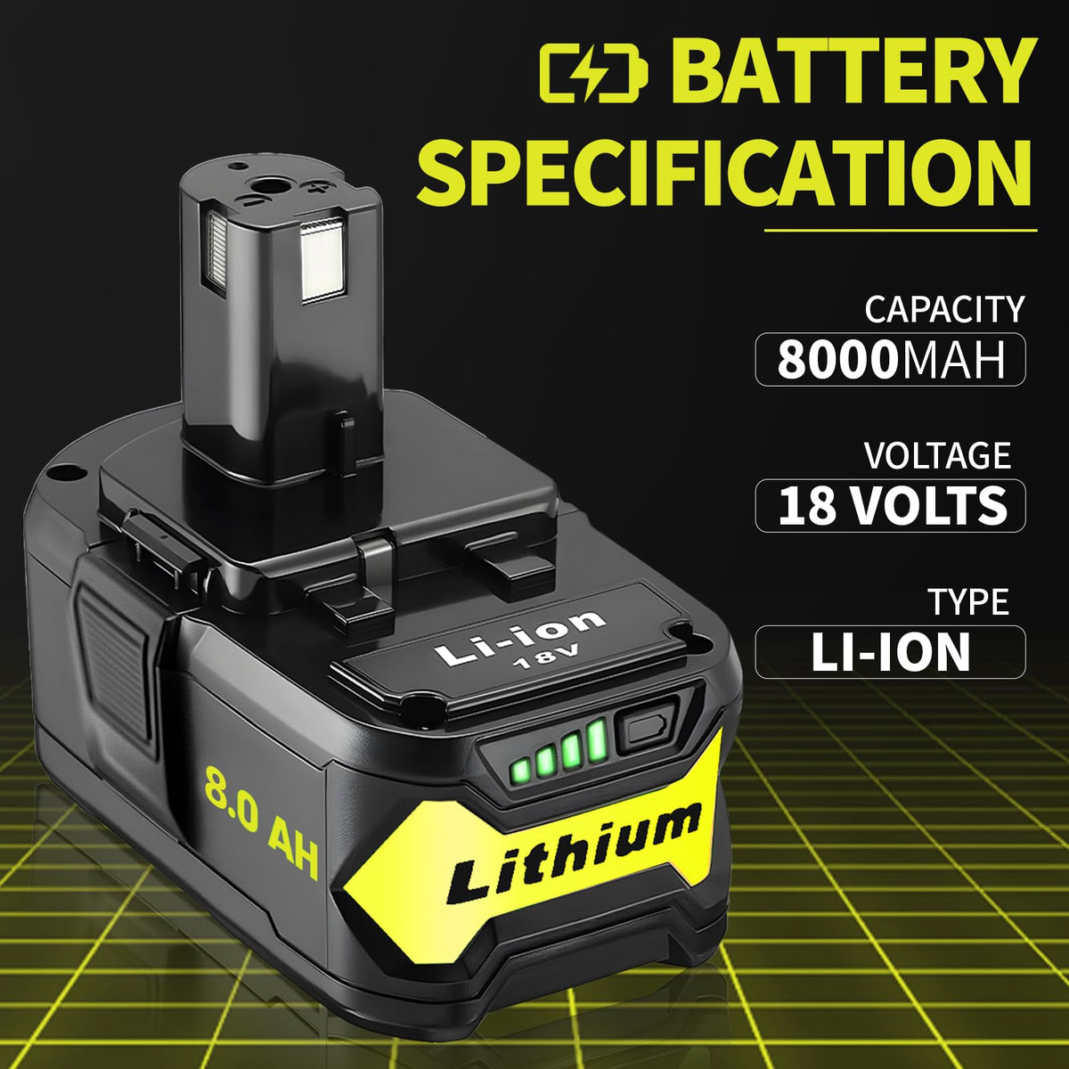 Ultraxxis 18V P102 battery for versatile cordless tool use