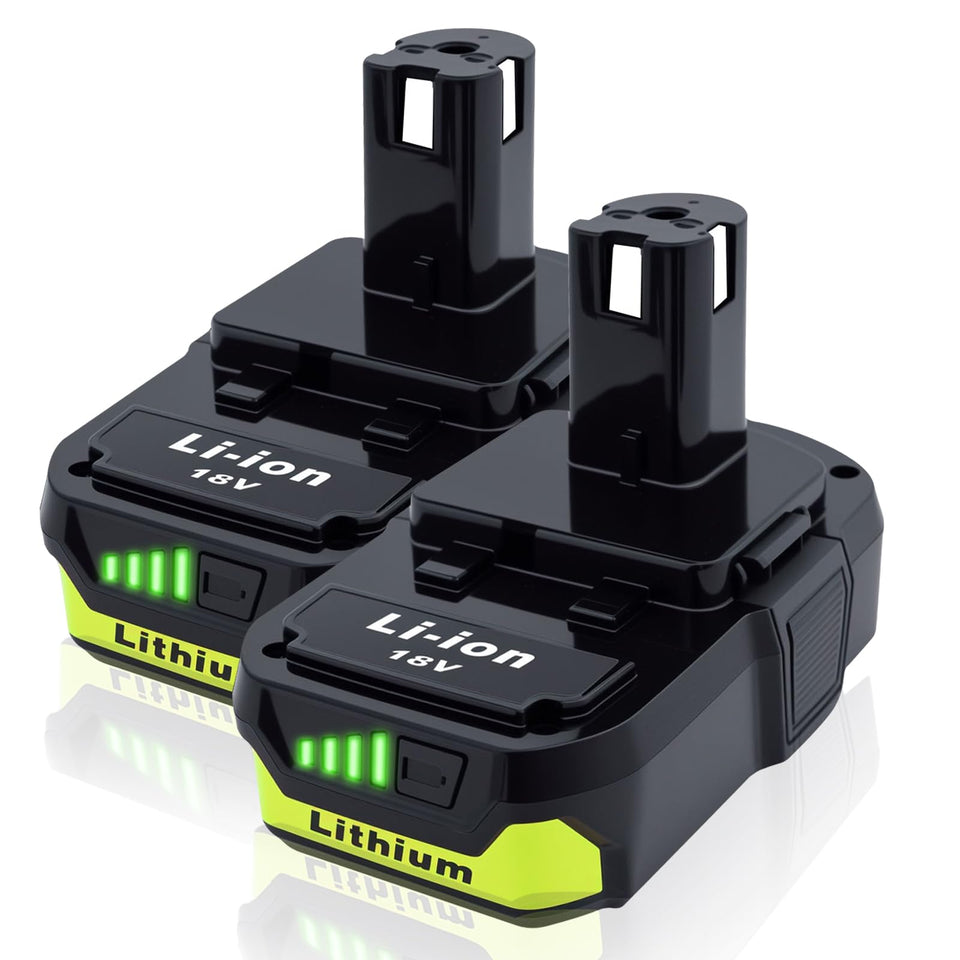 Ultraxxis 2-pack battery front view showing compact 18V power