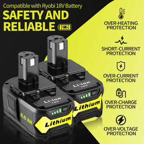 Ultraxxis 8.0Ah in use with a Ryobi tool for steady performance.