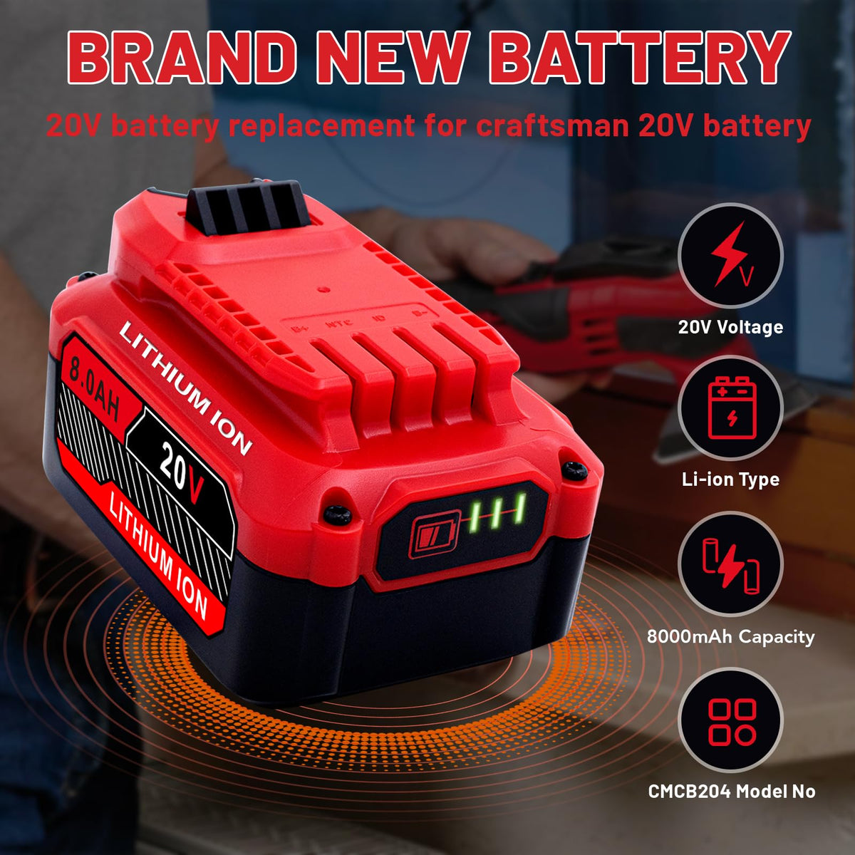 Ultraxxis Upgrade 2-Pack battery side profile highlights lightweight design for longer use