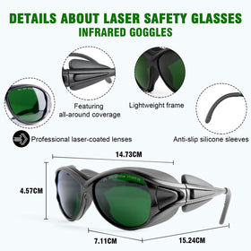 ULTREMA glasses with soft rubber baffles guard eyes from all directions