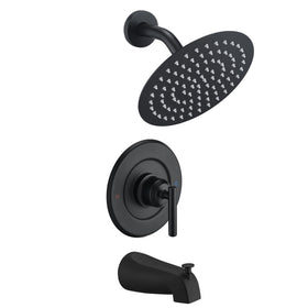 Ultrimkit 8in shower head provides strong water flow for a refreshing shower.