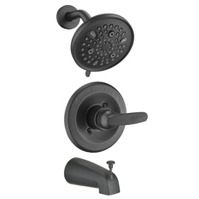 Ultrimkit 9 setting shower head in matte black for Delta compatibility and versatile spray options