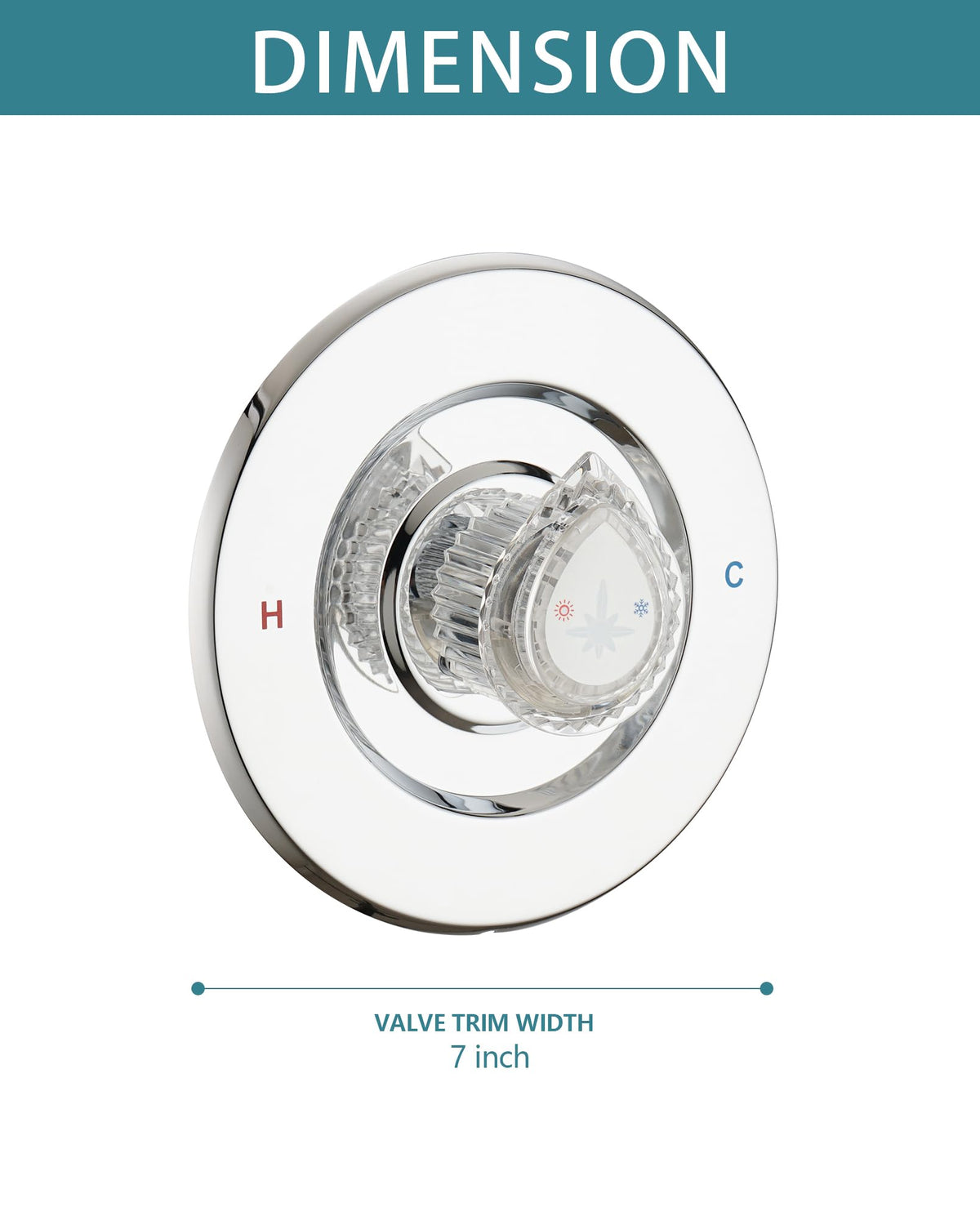 Chrome finish designed for daily use and modern bathrooms.