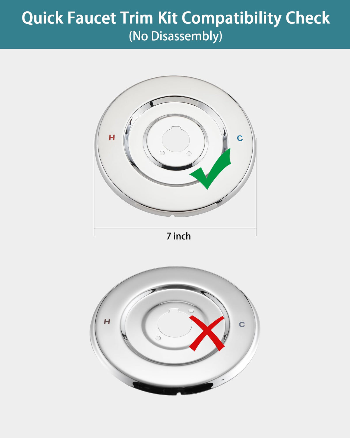 Colored hot and cold labels for quick temperature identification.