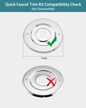 Colored hot and cold labels for quick temperature identification.