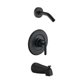 Ultrimkit Moen trim kit front view in matte black for a modern update