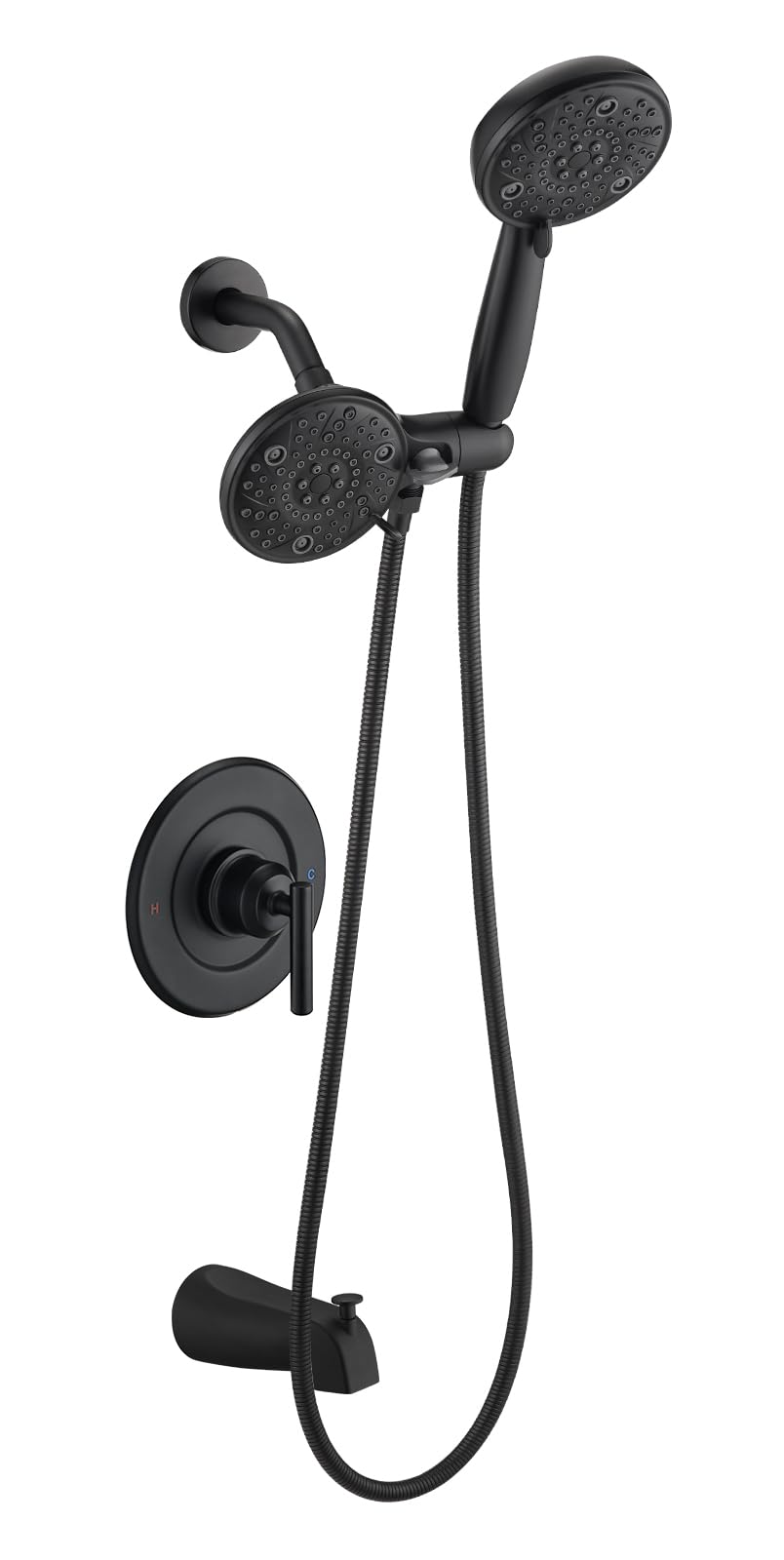 Ultrimkit dual shower head for Moen trim retrofit offering versatile spray options