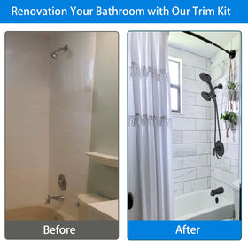 Shower arm with flange included in Ultrimkit Moen trim package