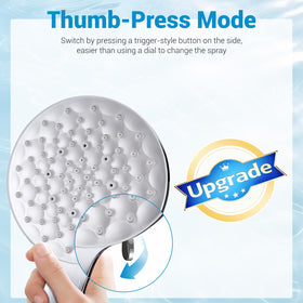 UltrTxenova 8in rainfall head with 102 rub-clean jets reduces maintenance.