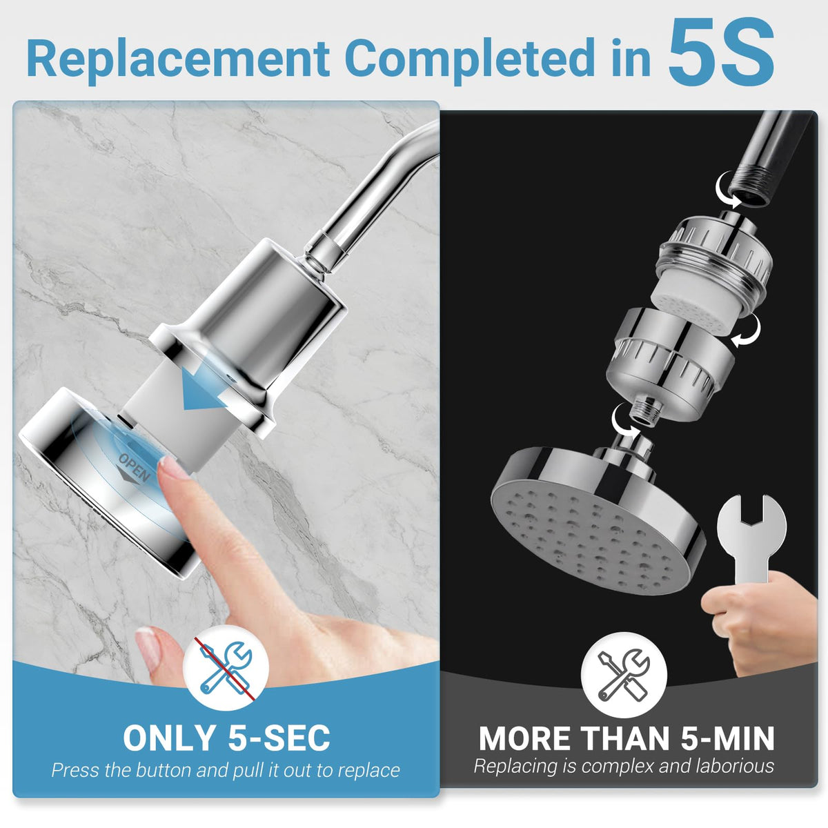 UltrTxenova anti clog nozzles maintain steady flow in hard water conditions