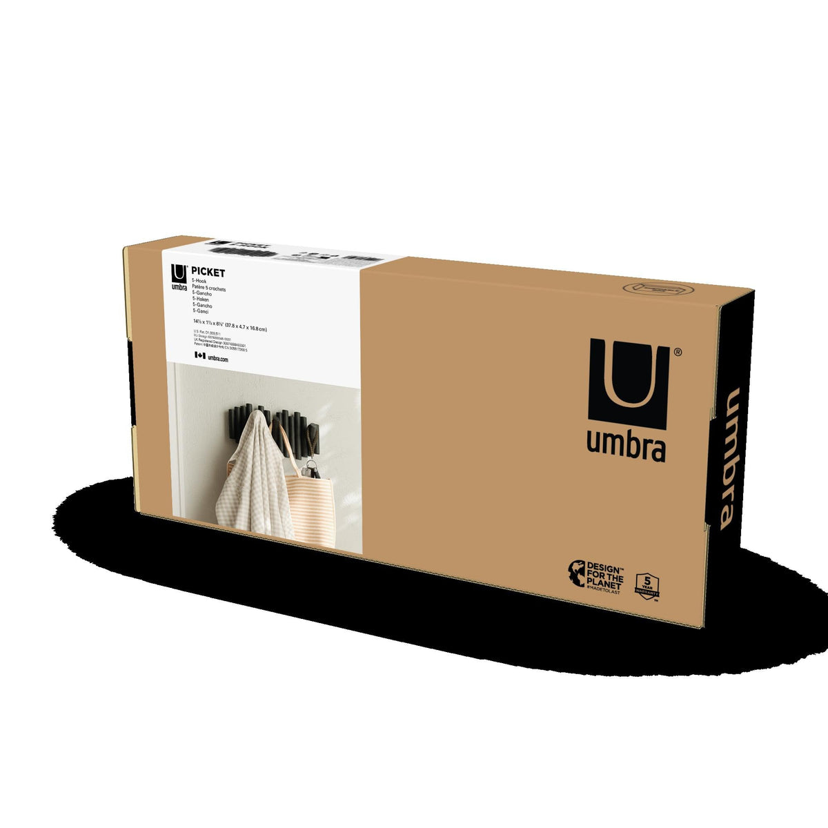 Umbra Picket hardware included makes setup quick and straightforward.