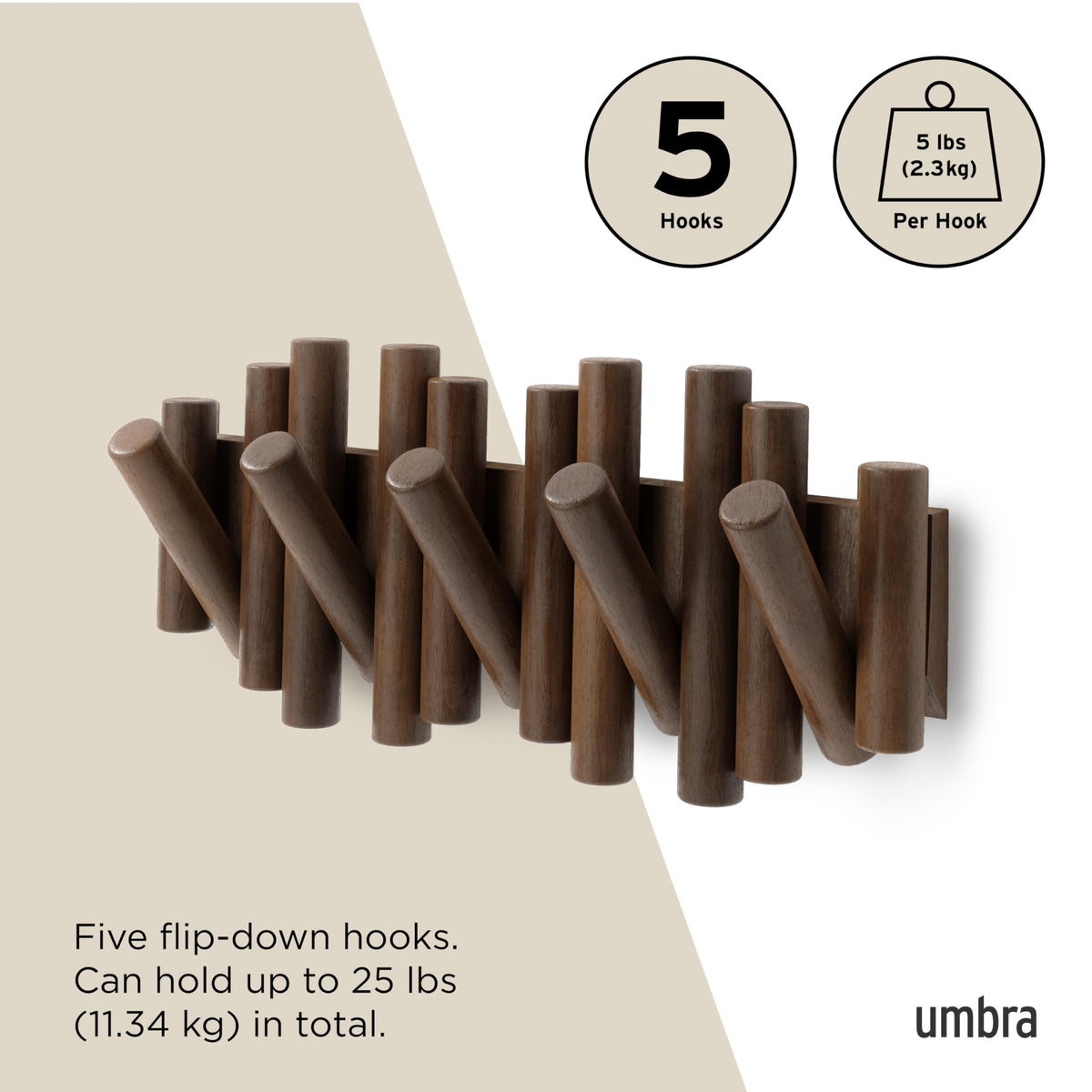 Umbra Picket hardware included for quick, secure installation.