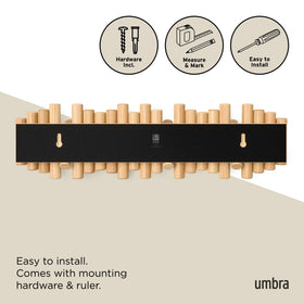 Umbra Picket offers modern decorative wall storage with a minimal silhouette.