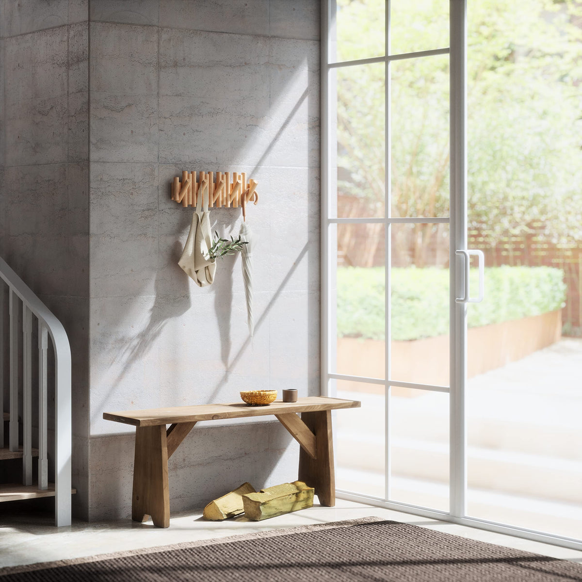 Umbra Picket is easy to install with included hardware.