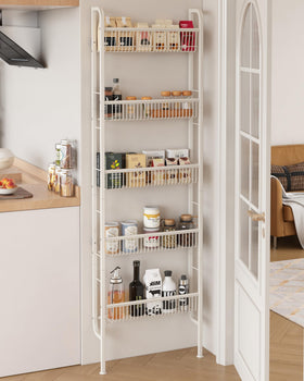 UMDONX Versatile storage rack; perfect for laundry rooms, dorms, and small apartments.