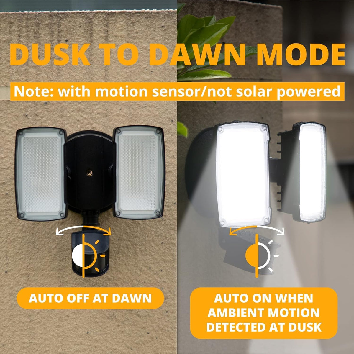UME IP65 waterproof outdoor light endures rain and snow.